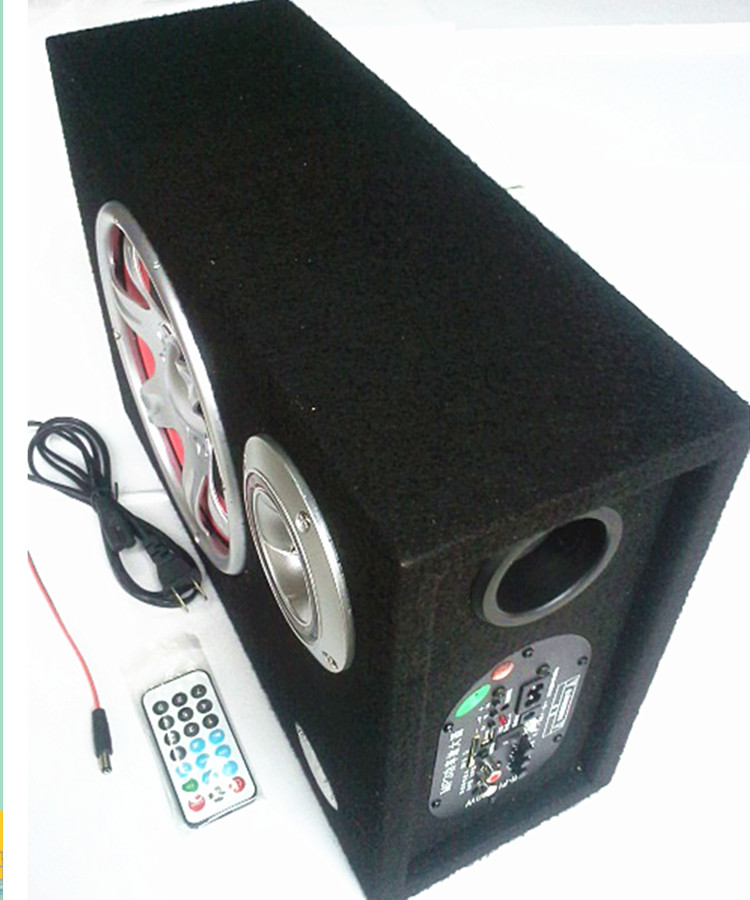 Bofeng Audio Motorcycle Электромобиль Дом 12V24V220V Много -функциональная 8 -дюймовая квадратная коробка бархатная бас -пушка