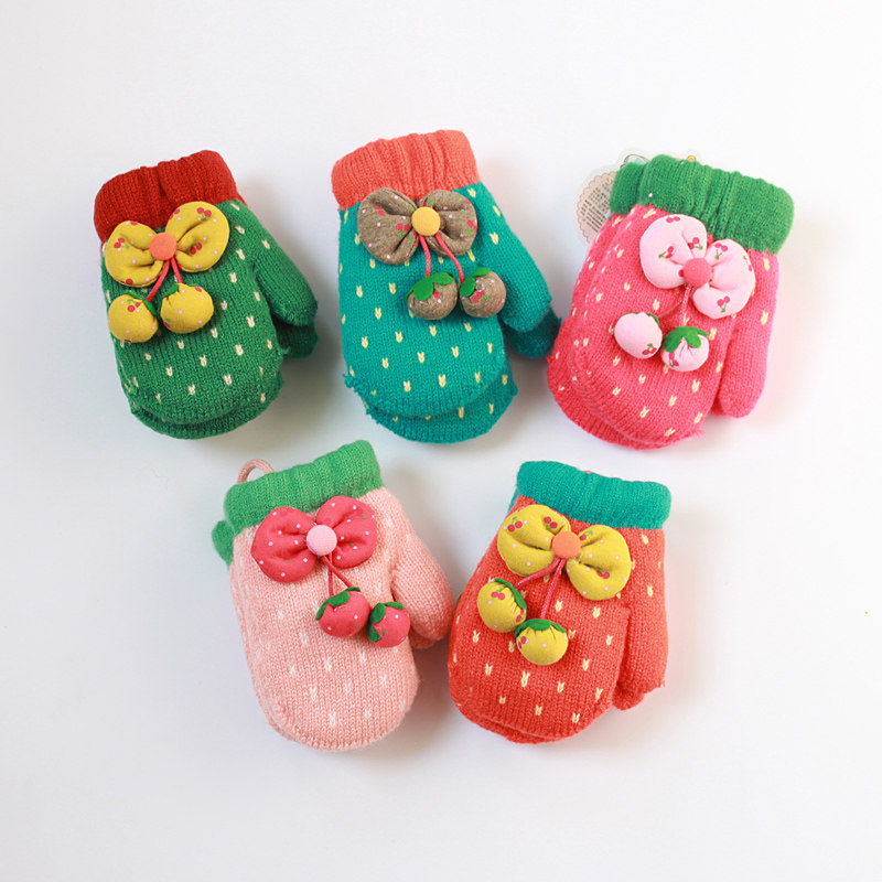 Gants pour fille en de laine - Ref 2150056 Image 1