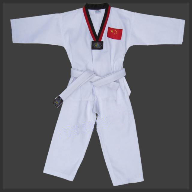 白色儿童 成人跆拳道服 训练服 跆拳道道服 跆拳道服装 满百包邮