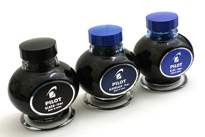 包邮 日本百乐PILOT INK-70 非碳素不堵笔墨水|70ml|黑/蓝/蓝黑色