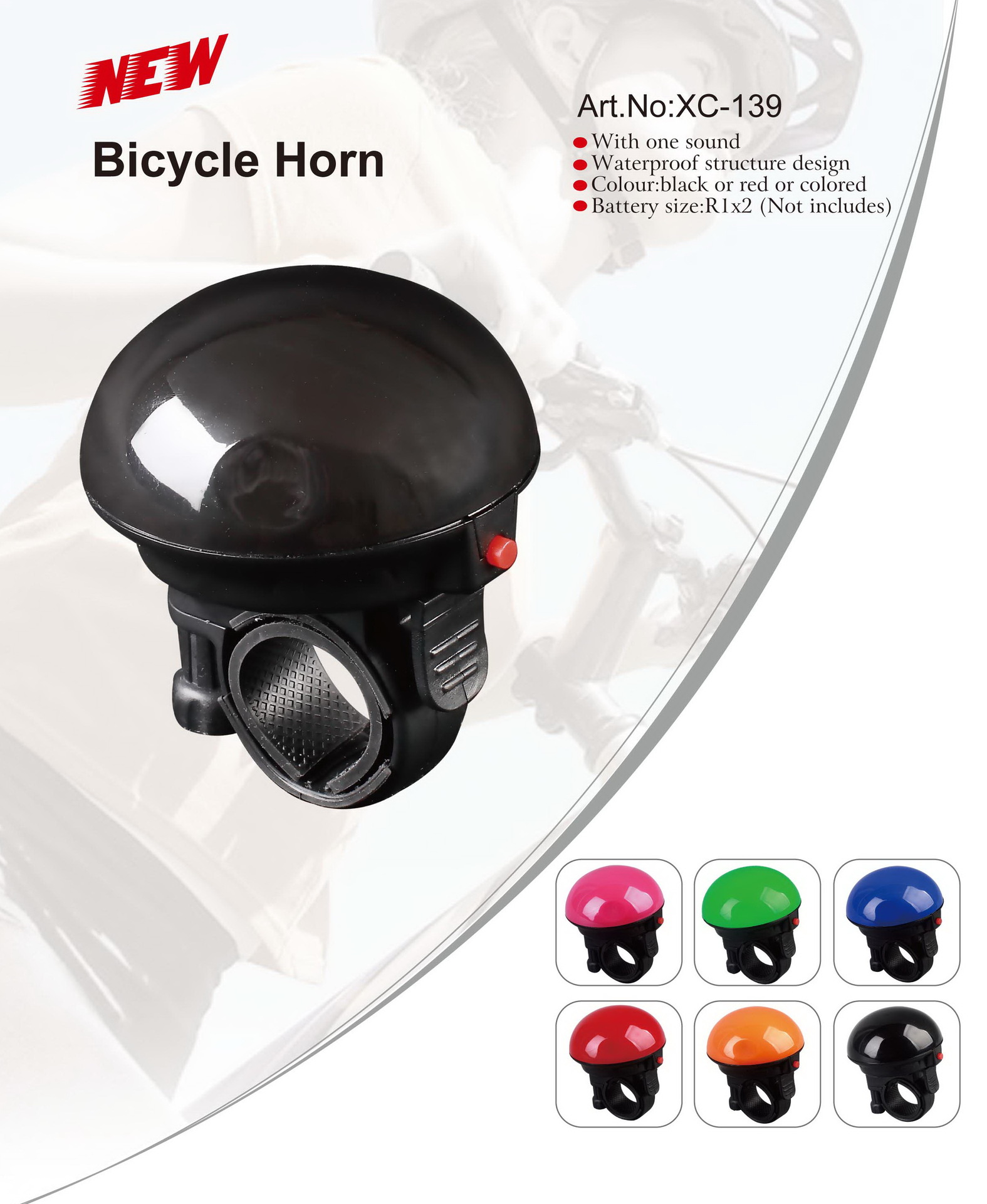 Avertisseur de vélo klaxon électrique - Ref 1452139 Image 1