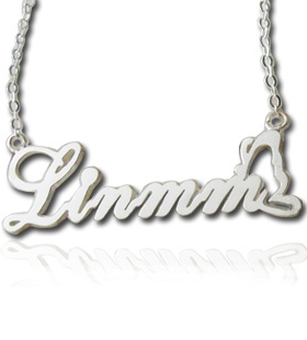 定做名字项链定制字母私人刻字