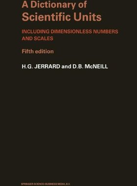 【预订】Dictionary of Scientific Units Inclu...