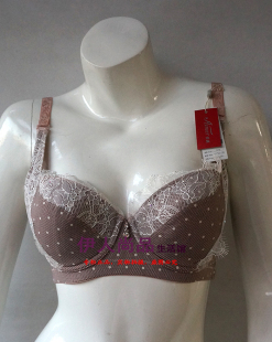 爱慕文胸AM12D31蕾丝迷情系大罩杯薄模杯收副乳调整胸罩￥420元