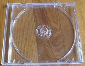08明单 透明CD光盘盒 单碟装光盘CD包装盒DVD光碟盒子  可装插页