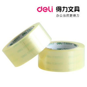 得力48mm封箱带 透明胶/打包带/宽胶带 100y
