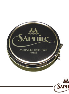 进口法国Saphir MDO Graisse 莎菲雅黑金防水油皮滋润膏油皮鞋油