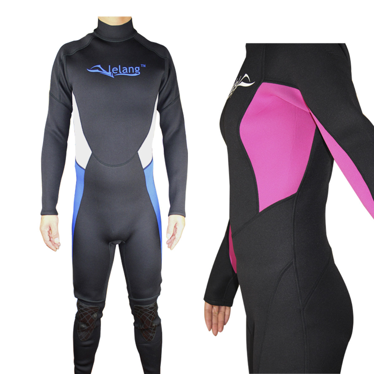 lelang情侣3mm 保暖冬泳衣长袖潜水服潜水衣水母衣服海岛潜水