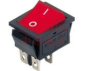 船型开关 XW604大4脚带灯开关铜腿翘板开关  6x6x5 。