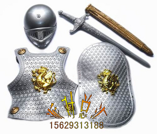 COS服装 龙骑士装备儿童表演服装 武士盔甲铠甲套装 古罗马战甲套