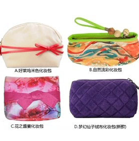 玫琳凯正品花之盛宴红色20周年西瓜红双天后化妆包粉色提货袋黑包