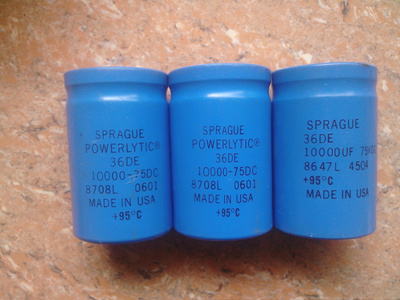 美国思碧（化工） SPRAGUE 36DE系列 75V 10000UF 螺丝脚电容