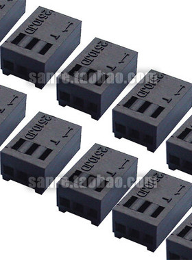 风扇3Pin接头 主板3Pin接头 3Pin公头 黑色 10PCS/组 附针30枚