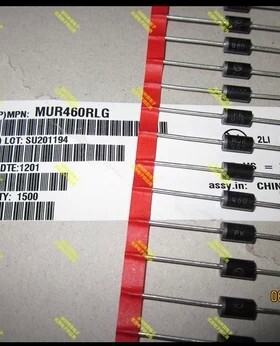 超快速二极管 MUR460RLG MUR460 4A/600V DO-201插件 全新正品