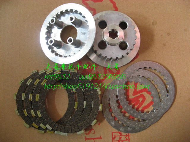 适配铃木赛驰赛胜QS110离合器片 小鼓压盘 离合片从动片 铁片钢片
