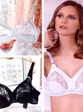 清仓出口单外贸内衣胖MM夏季超薄无钢圈大码文胸75CD80CD85BC