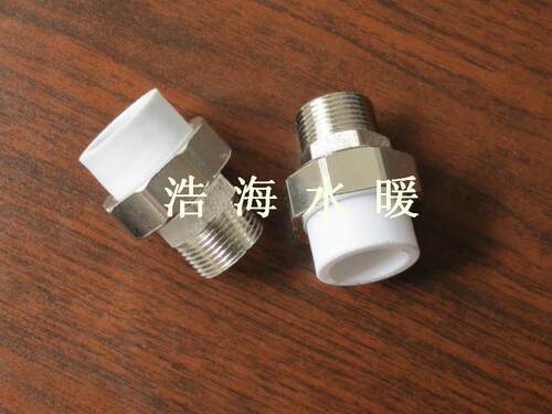 4分 外牙活接 20PPR水管接头 直接 水龙头配件 铁活接