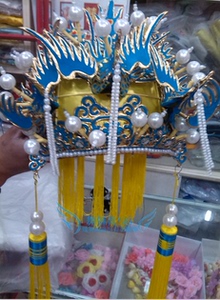 戏剧戏曲用品 戏服配饰 盔头帽 老旦冠老旦盔头影视摄影道具包邮