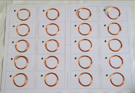 RFID射颇识别用13.56MHZ  直径22MM感应线圈/IC异型卡线圈