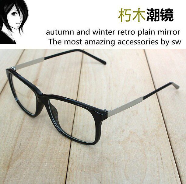 韩版超轻复古余文乐同款宋茜情侣复古金属平光镜眼镜架黑框眼镜框