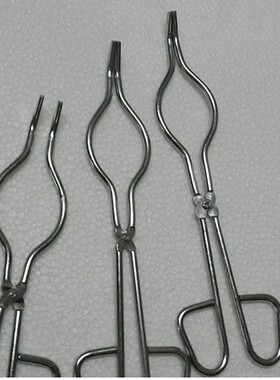 坩埚钳 克罗米坩埚钳 镀铬 化学实验器材8.10.12.14.16.18.20寸