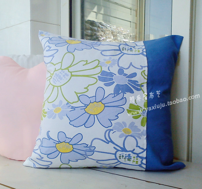 韩式风纯棉靠背垫可定做午睡枕