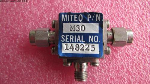 M30 MITEQ 3.0-15GHz SMA RF 射频微波同轴高频双平衡混频器  Double Balanced Mixer Octave Band  RF:3.0 - 15.0 GHz  LO:3.0 - 15.0 GHz  IF:DC - 3000 MHz