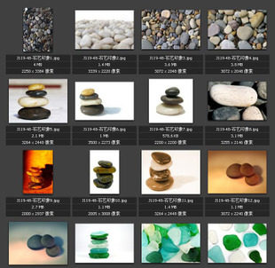 鹅卵石图片 彩色石头 石艺印象素材图片