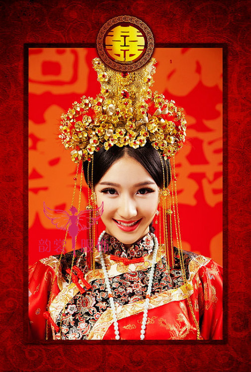 古装结婚凤冠摄影写真秀禾服头饰