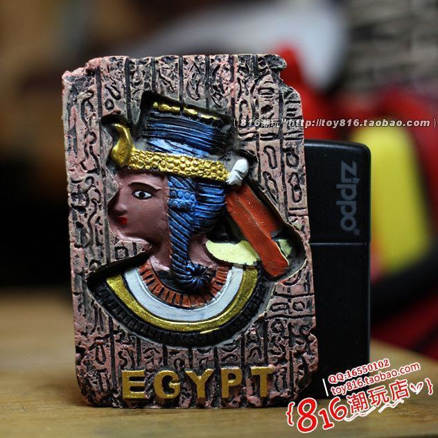 埃及egypt 埃及艳后克丽奥佩托拉七世 埃及浮雕壁画石刻款 冰箱贴
