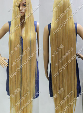 混金色金黄色150CM长发1.5米长直发 小叽万用古装cosplay假发假毛