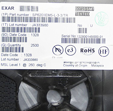 SP6201EM5-3.3V SOT23 SP6201 全新原装芯片  6201 3.3V EXAR