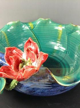 客厅书房招财摆件荷花盆