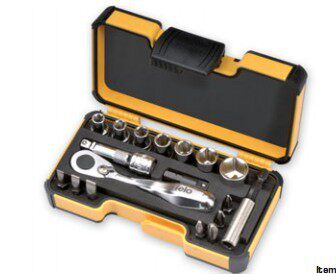 进口德国飞龙felo工具 1/4“方 18件套装套筒扳手组合 057 718 06