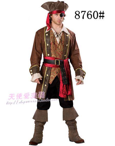 万圣节迪士尼加勒比海盗装罗宾汉COSPLAY电影视夜店DS男演出服装