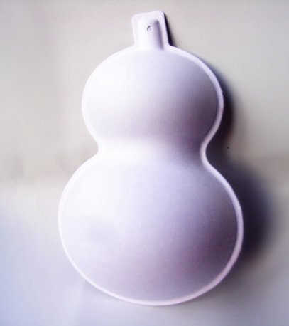 60gDIY环保纸浆面具白色面具可涂鸦空白手绘面具彩绘 葫芦