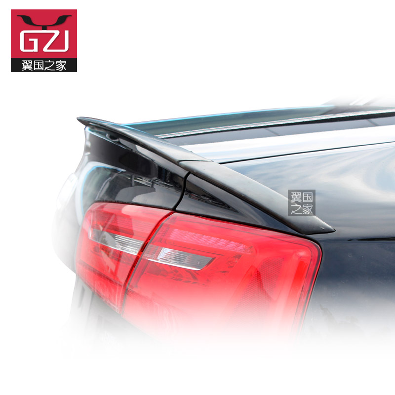 13款奥迪A6L尾翼  ABT三段式压尾翼 PU材质免打孔