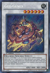 次世代地热能机人 正版 美版 HA02 Genex 银碎 Geo 游戏王