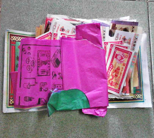 清明土地后土天地通用龙票纸金银元宝纸质手工锡箔纸折纸金纸套装