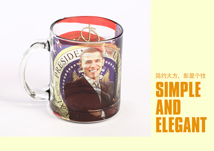 热转印透明玻璃杯批发 空白马克杯 diy印影像杯涂杯创意杯供货