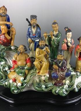 客厅酒柜人物摆件八仙过海