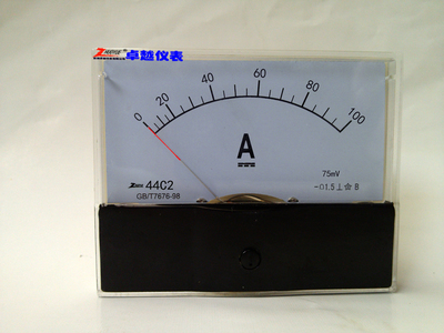 指针励磁机械表头直流电流表44C2 0-100A/75mV/20MA/4-20MA/10V