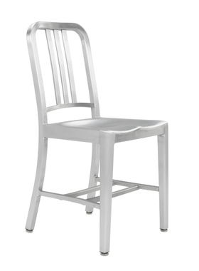 Chair金属铝合金会议餐厅椅子靠背轻奢现代简约卧室椅家用海军椅