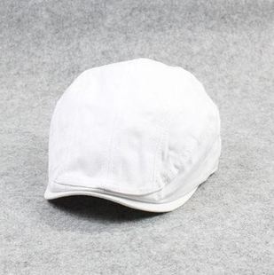 百搭潮男女春夏天英式前进帽休闲太阳帽贝雷帽韩版白色鸭舌帽子