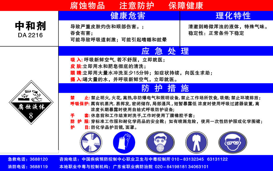 608海报印制海报展板素材241化学危险品安全宣传中和剂