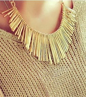 项链欧美风复古夸张流苏多层