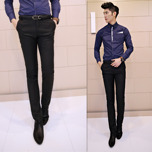 Pantalon Slim-type en coton - Ref 1472132 Image 1