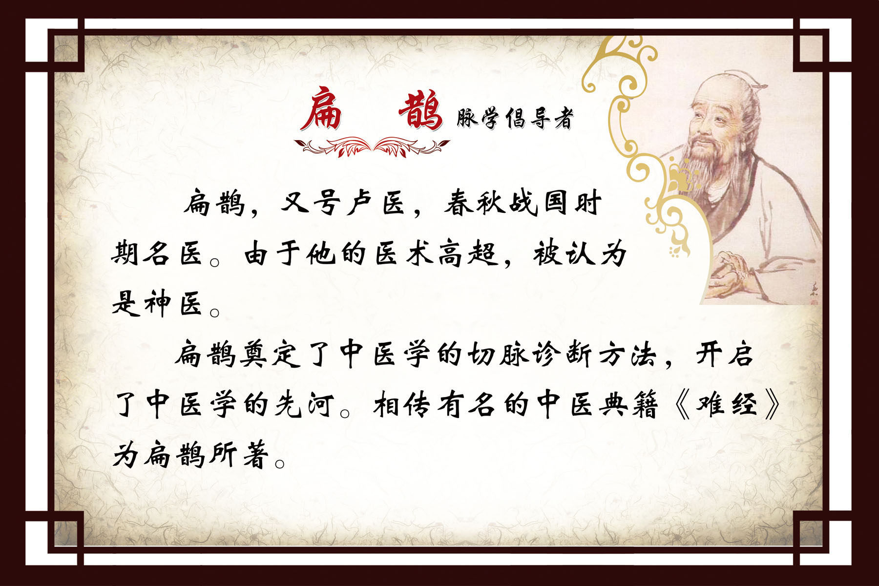 643海报印制海报展板素材23中医文化古代名医扁鹊简介