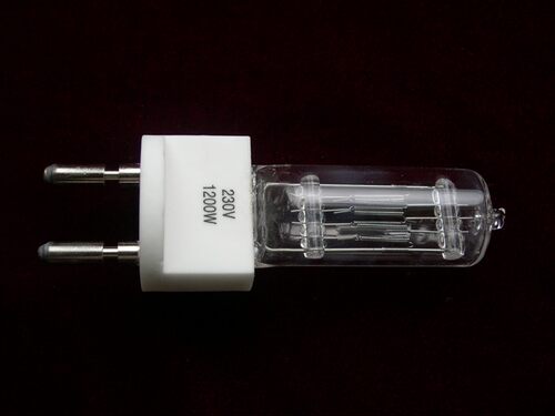 舞台灯光1200W石英泡G22 插脚泡影视回光灯 聚光灯灯泡