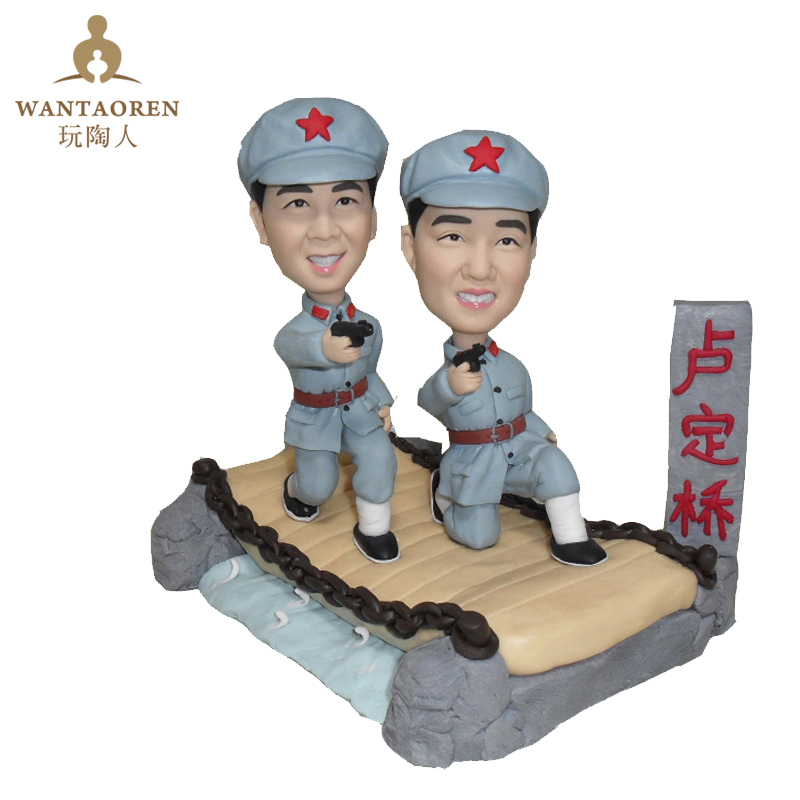 玩陶人diy捏泥人泥塑软陶人偶来图定制真人公仔卡通玩偶创意礼物